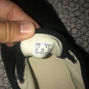 Solid Black Vans Size 8.5